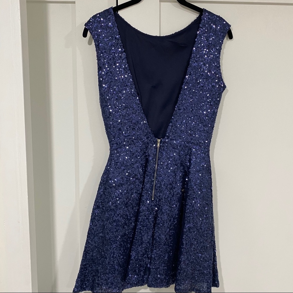 Low Back Sequin Dress